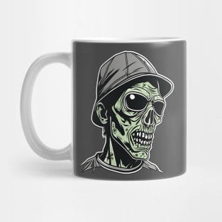 Zombie dude guy Halloween chill design Mug